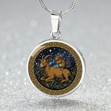 Rat & Goat Necklace, Bracelet or Keychain - Couples Chinese Zodiac Animals