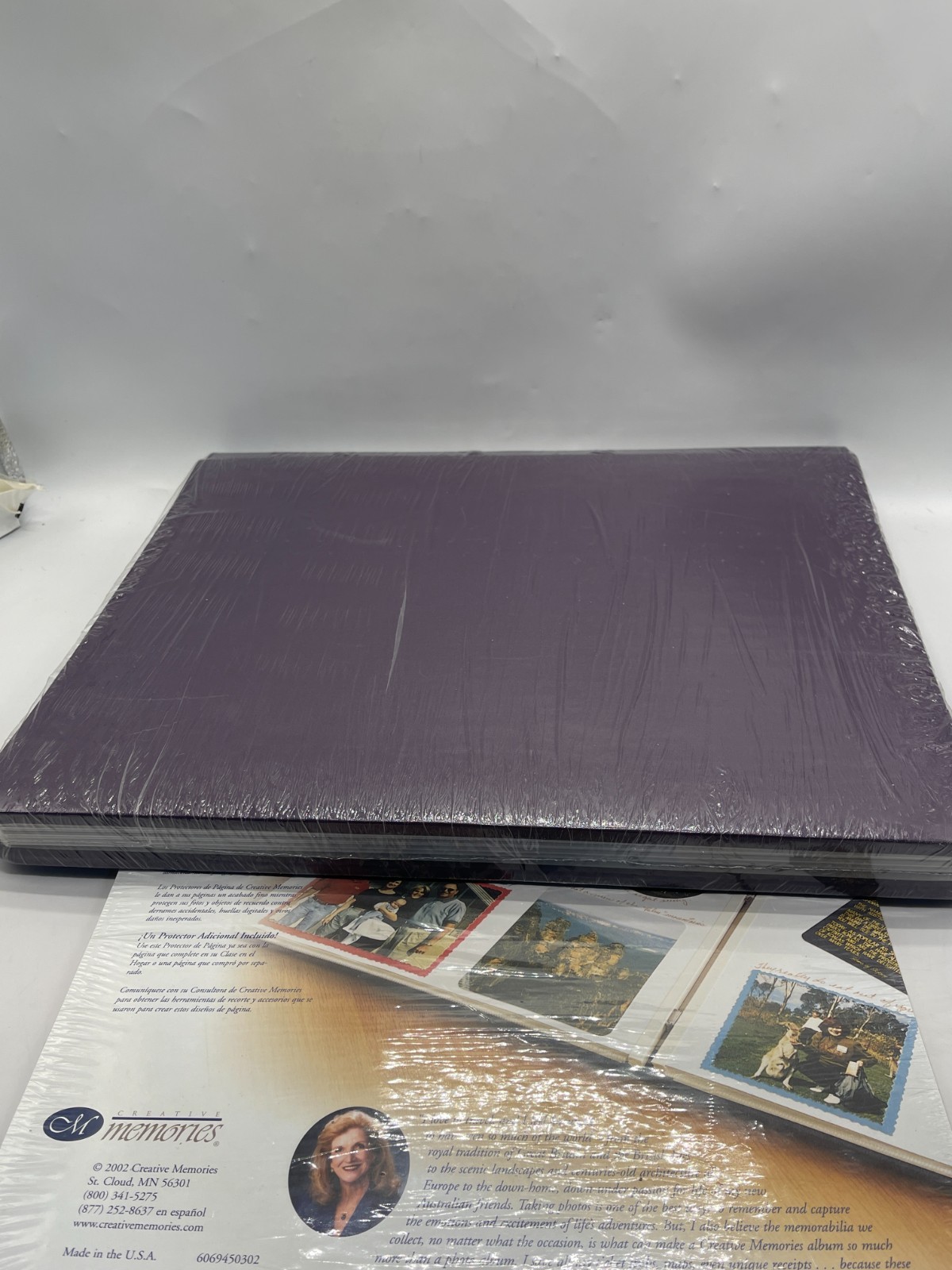Creative Memories 12x15 Album Purple Mulberry w /15 Pages & 12 Protectors NEW