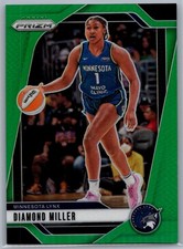 2024 Panini Prizm WNBA DIAMOND MILLER Green Prizm #63 Lynx Sun
