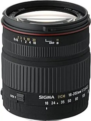 Sigma 18-200 mm F3.5-6.3 DC 62 mm Filtergewinde (Canon EF Anschluss) schwarz