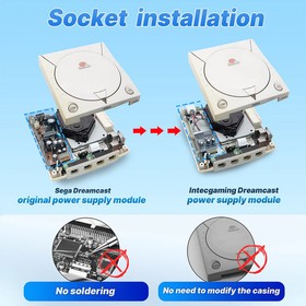 SEGA Dreamcast Type C Power Supply Kit - All Models - Universal - No Soldering