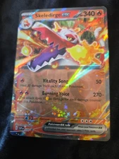 RARE HOLO BLEED + STAR PATTERN SKELEDIRGE EX 340HP FIRE ENERGY STAGE 2