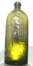 Antike Warner’s Safe Cure Flasche Frankfurt am Main -Grün  Seltenes Sammlerstück