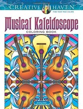 CREATIVE HAVEN MUSICAL KALEIDOSCOPE COLORING BOOK ADULT By Jeremy Elder