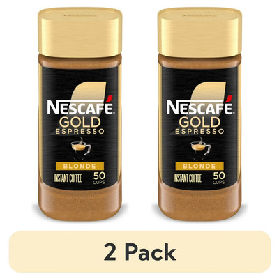 New Nescafe Gold Espresso Blonde, Instant Coffee, 3.5 oz (Pack of 2)