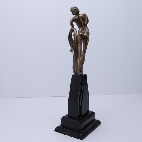 Replica scultura stile art deco anni '20 Coalport da collezione "Incantesimo" - Foto 6 di 18