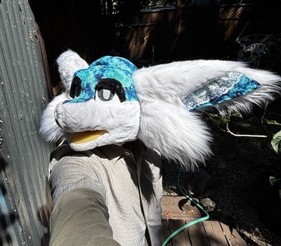 DIY Unfinished Dragon Fursuit Head