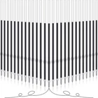 60 Pieces 0.7 mm Retractable Pen Refills Replacement Ballpoint Black