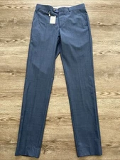 Moods Of Norway Villy Slim Trouser Mens 29x34 Blue Wool New