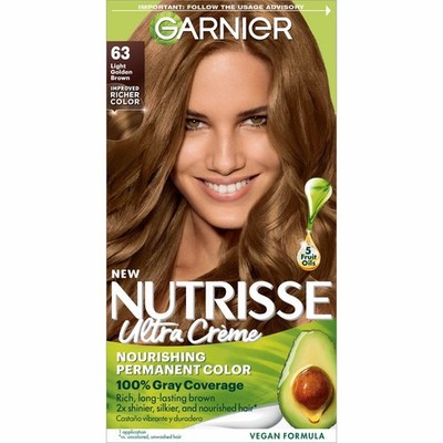 Garnier Nutrisse Nourishing Color Creme [63] Light Golden Brown - 1 each