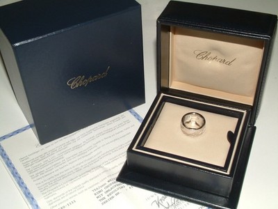 Chopard Chopardissimo 750 Gold Ring, 20 g, Gr 54 / 55, B 11 mm, Box, Zertifikat