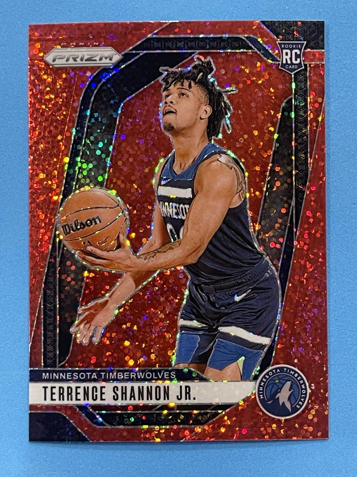 2024-25 Panini Prizm Terrence Shannon Jr. #224 Red Sparkle (RC) Timberwolves 🔥