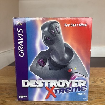 Gravis Destroyer Xtreme Joystick For Windows & Mac Model #10512 Flying Pilot NEW