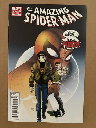 Amazing Spider-Man V2 624B Pasqual Ferry You're Fired Variant Hi-Grade Marvel NM