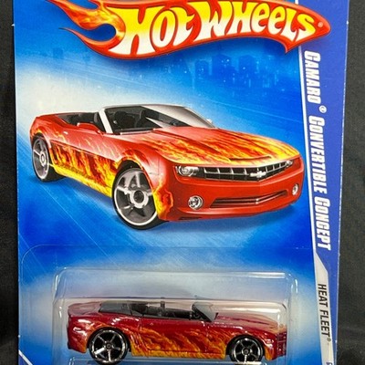 Hot Wheels '09 Heat Fleet Chevy Camaro Convertible Concept Diecast Car #6 of 10