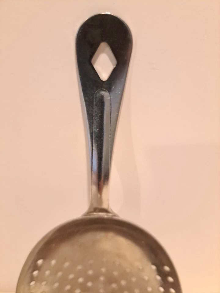 Colador de cóctel Julep, vintage, acero inoxidable 18-8, hecho en EE. UU. Foto 4 de 4