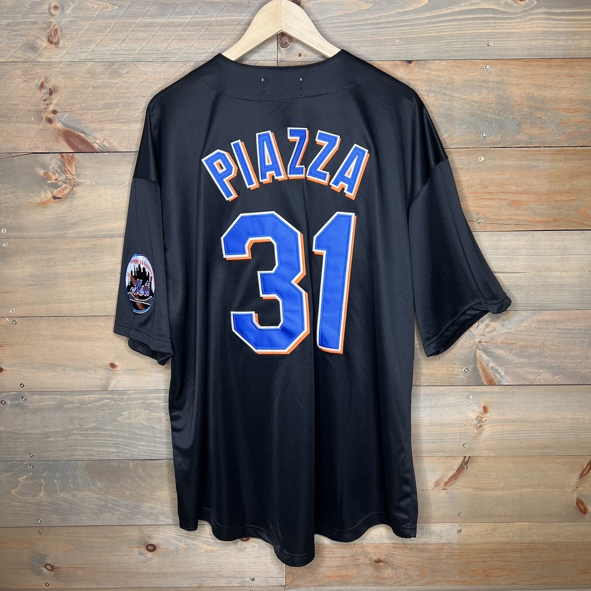 Mitchell & Ness Cooperstown Mike Piazza Black New York Mets