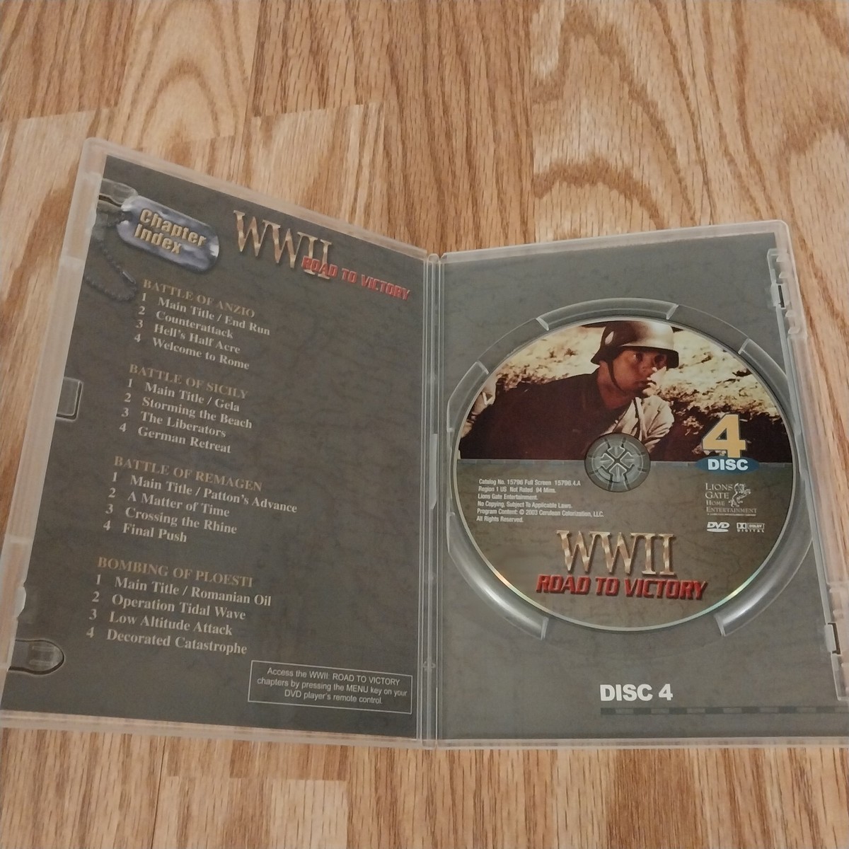 WWII - Road To Victory (DVD, 2004, 5-Disc Set) MINT Condition