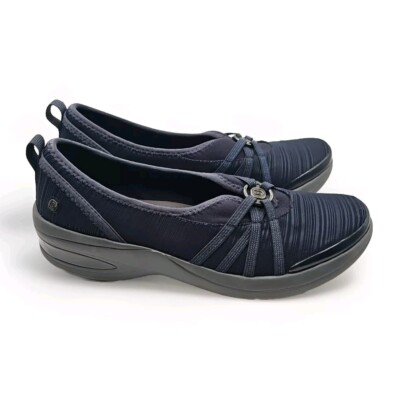Bzees Rosie Blue Slip On Shoes 8.5 Cushion Cloud Technology Arch Support Rk1-18