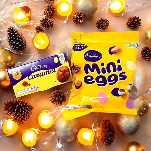 Cadbury Mini 270g Uova Confezione Famiglia e Uovo Caramello 3 Confezioni Cioccolato Pasqua Dolci - Foto 5 di 12