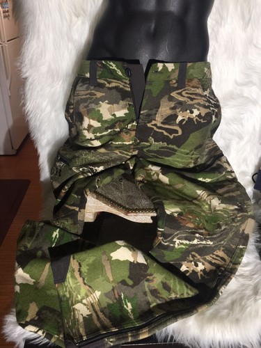 New Mens Size 34/32 Under Armour Forest Camo Hunting Pant 1297442-943 - Picture 5 of 7