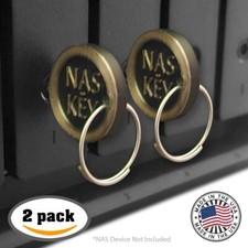 NAS-KEY™ Synology NAS or Expansion Disk Drive Tray Bay Keys (2-Pack, w/rings)