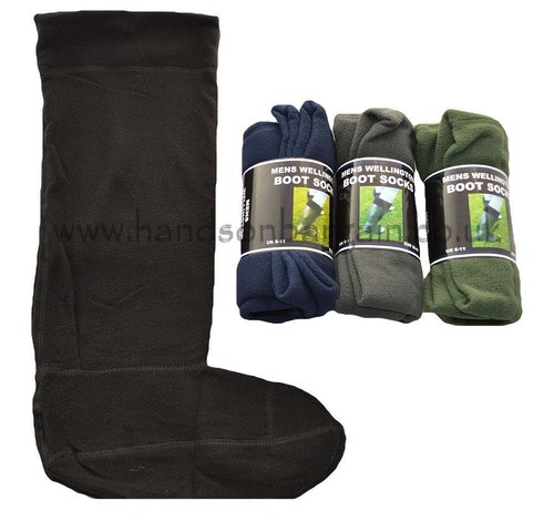 New Men's Wellington Boot Socks Fleece 