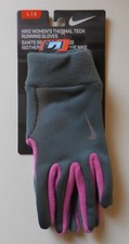 Nike Thermal Tech Running Gloves Women Armory Slate/Pink/Silver Large