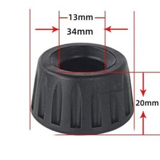 2Pcs 13mm ID Rubber Tripod Feet, Tripod Replacement Parts, Black