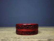  Chinese carved lacquerware Handmade Exquisite Inkpad Boxes ac3115