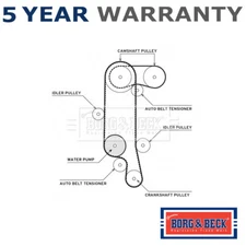 Borg & Beck Timing Cam Belt Kit + Water Pump Fits Ibiza Golf Lupo Fabia A2