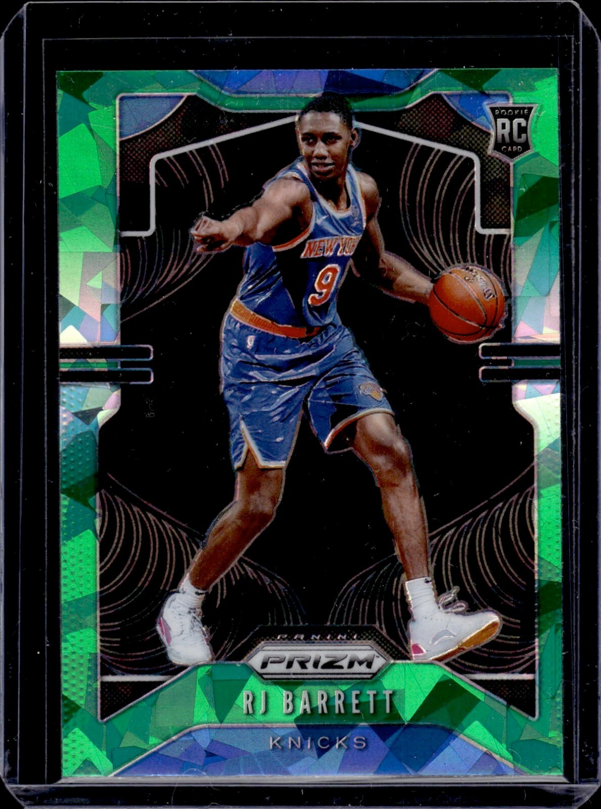 2019-20 Prizm Basketball RJ Barrett #250 Rookie RC Green Ice