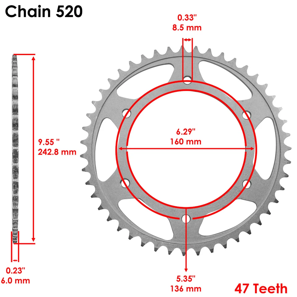Golden O-Ring Drive Chain & Sprocket Kit for BMW F650GS F650 Gs 1999-2007 Foto 4 de 4