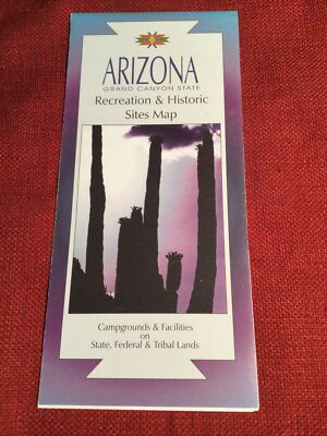 1995 Edition Arizona Recreation & Historic Sites Map.