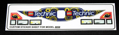 Custom Aufkleber Sticker für 8858 Replacement Sticker Sheet