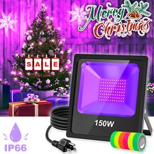 150W LED UV Black Light Bar Xmas Party Stage DJ Lamp Club Night Floodlight IP66