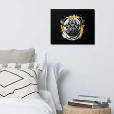 Pug Dog Metal Print Wall Hanging