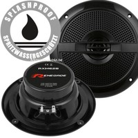 Renegade RXM62B 16,5Cm Lautsprecher Marine Boxen Set Boot Bad Feuchtraum 200Watt