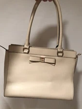 KATE SPADE LEATHER Bone BAG SATCHEL