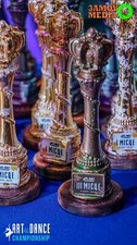 Custom Handmade Trophy Cups Unique Awards for Dance, Art Sport Competitions