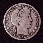 1915-S Barber Silver Half Dollar San Francisco Mint 50(C) #052