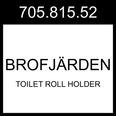 IKEA BROFJARDEN BROFJÄRDEN Toilet Roll Holder Chrome Effect  705.815.52