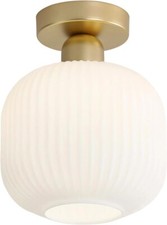 040 Lighting Vintage Glass Ceiling Lights for Bedroom, Semi-Flush Ceiling Lights