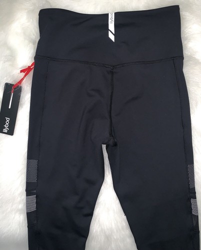 NEW $88 Lilybod Piper Leggings Sz Small Black Signature Fit High Waist Bandier - Picture 10 of 12
