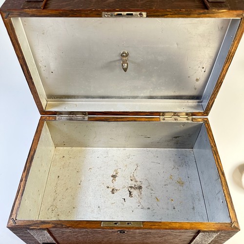 Vintage/Antik Holz Caddy Box (Humidor vielleicht?) Ohne Schlüssel - Bild 7 von 17