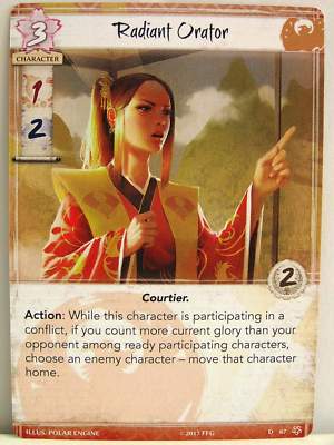 Legend of the Five Rings LCG - 1x #087 Radiant Orator - Base Set