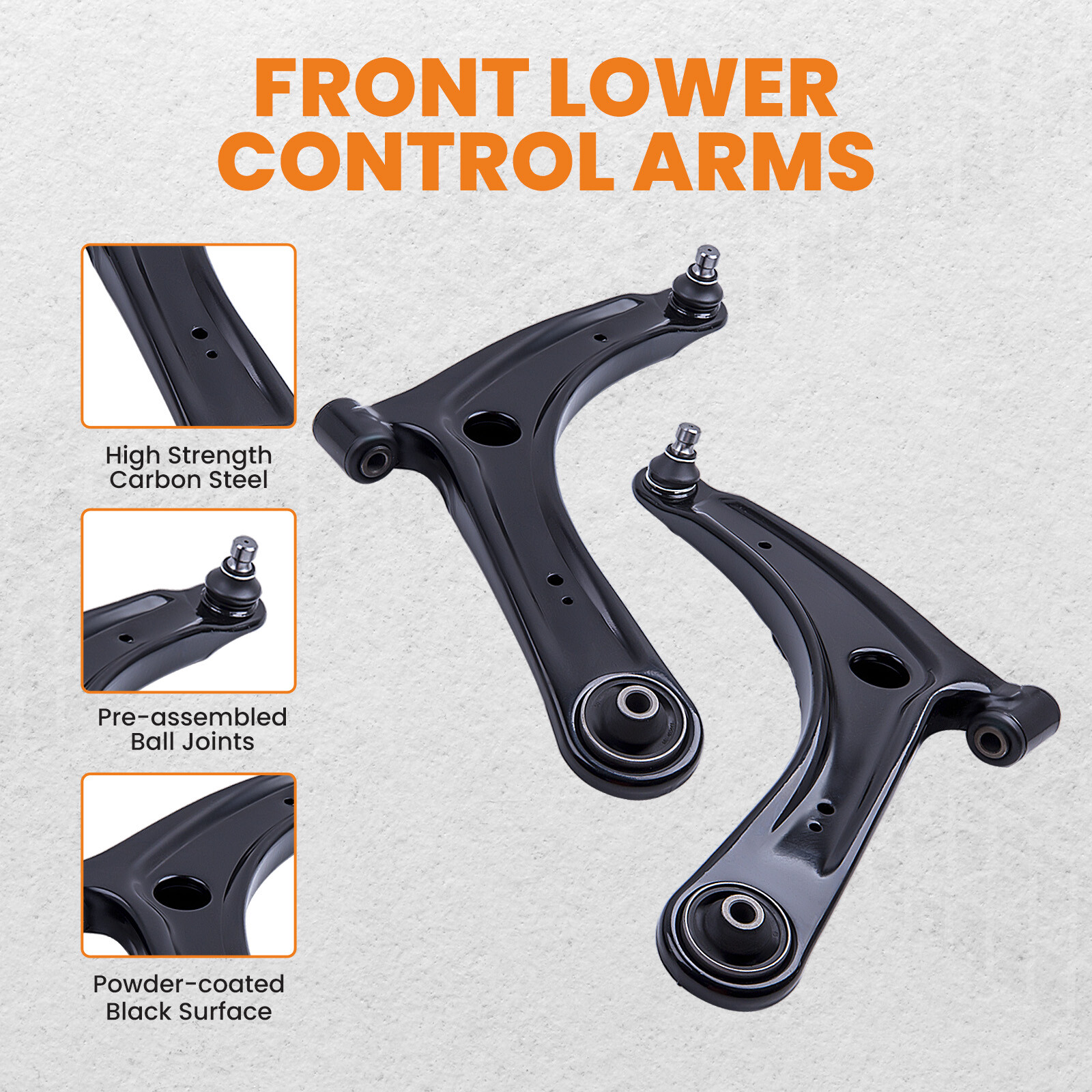 Suspension Kit Front Lower Control Arms for Mitsubishi Lancer 20082017