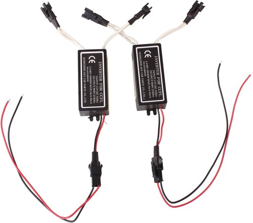 2PC Spare Inverter Ballast For CCFL Angel Eyes Halo Rings Kits 4-outputs Female - Picture 12 of 13