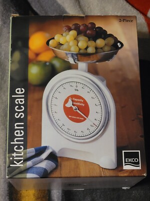Ekco 2 Piece 5lb Pound Vintage Style Kitchen Scale
