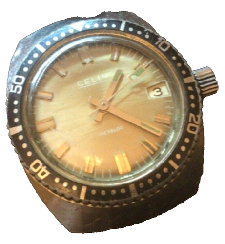 Petite Montre De Plongée Mécanique Vintage Lanor - Unisexe Adulte, Occasion